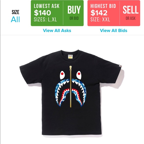 BAPE New York Gradation Camo Shark Silver Zip - Picture 8 of 8